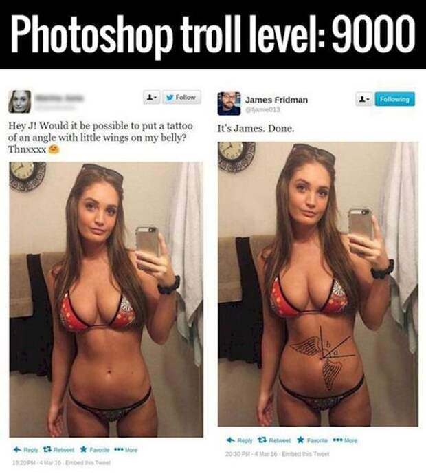 Забавы фотошоп-троллей