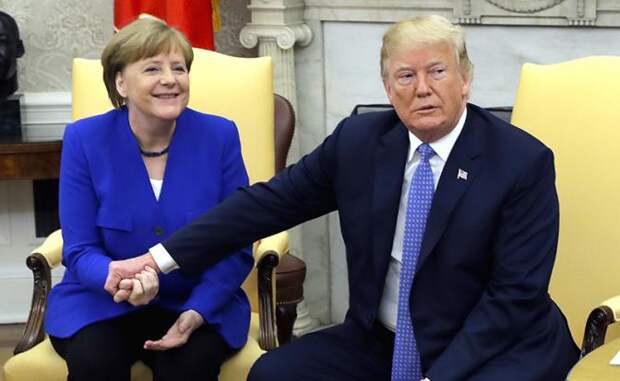 На фото: канцлер Германии Ангела Меркель и президент США Дональд Трамп