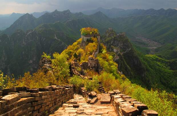 Самый опасный участок Великой китайской стены