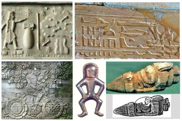 Доказательство того, что наши предки видели НЛО и предвидели будущее археология, загадки, нло, предки, рисунки, тайны, ученые, фрески