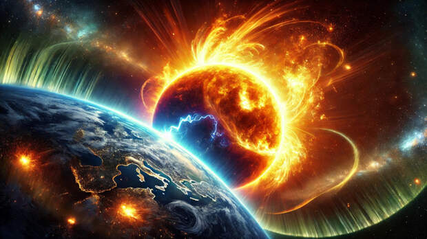 На Земле началась магнитная буря из-за мощной вспышки на Солнце