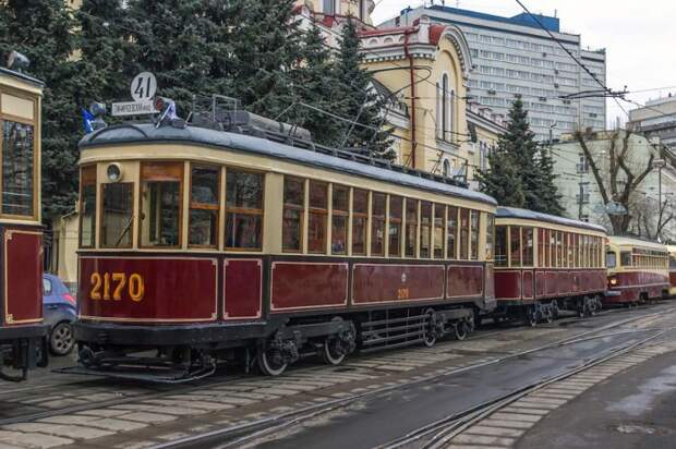 Парад трамваев в Москве Парад трамваев в Москве авто, трамвай