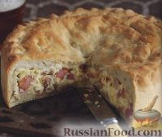 Фото к рецепту: Хлеб с сыром и беконом