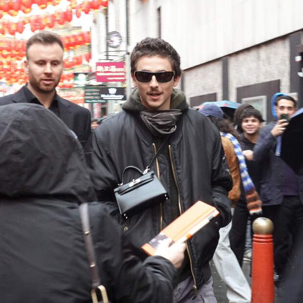 Тимоти Шаламе прогулялся по улице с сумкой за миллион рублей