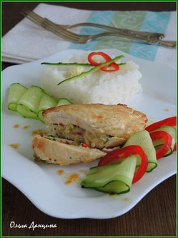 Фаршированные куриные грудки "Сочные"