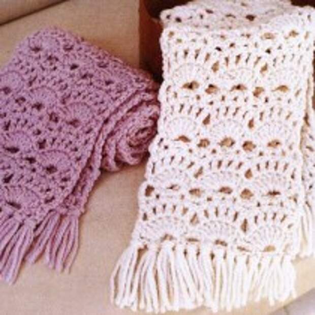 Вязание крючком шарфов Вязание крючком шарфов