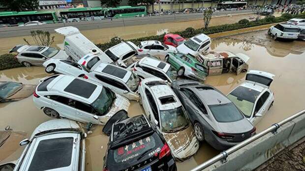 Последствия наводнения в Чжэнчжоу, Китай