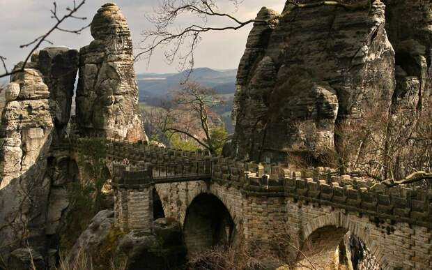 Бастай каменный бастион Саксонии Bastei19 Бастай каменный бастион Саксонии