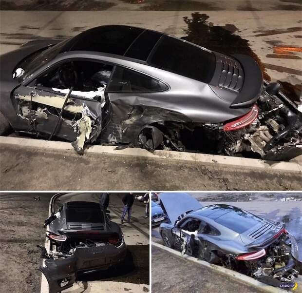 Порванный в Ростове-на-Дону Porsche