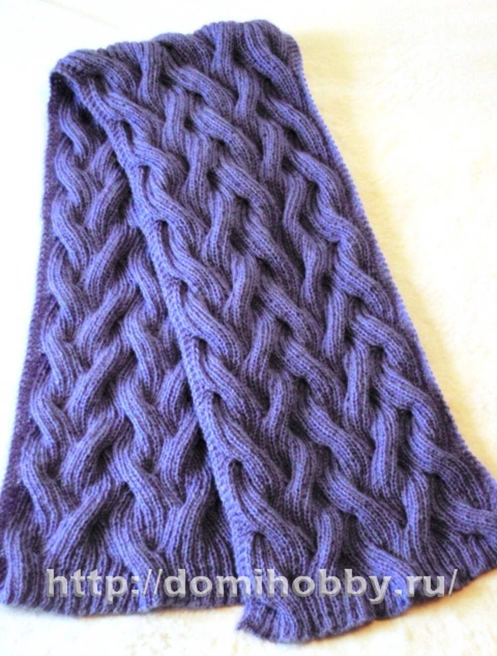Объемный узор для шарфа