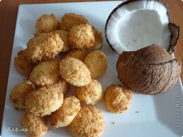 Кокосовое печенье без муки без сахара рецепт с фото