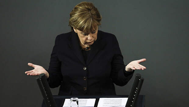 Канцлер Германии Ангела Меркель в парламенте Германии. 17 февраля 2016 год. Архивное фото