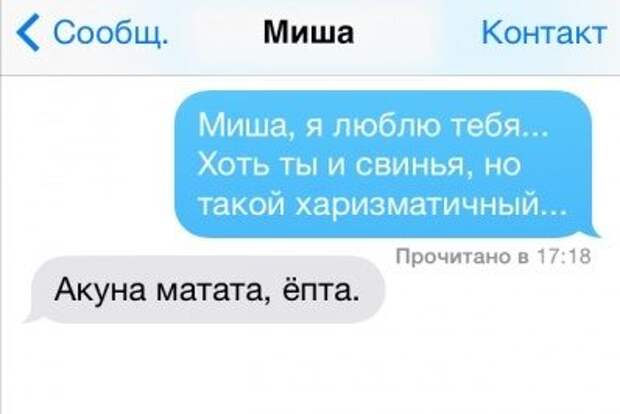 Смешная SMS-переписка