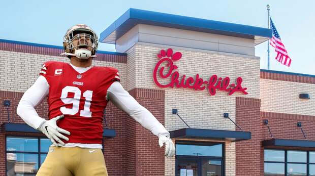 NFL defensive lineman Arik Armstead has a massive chick-fil-a order