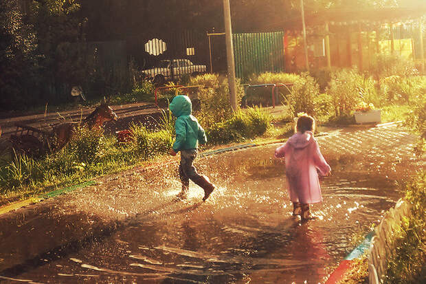 Вы прыгаете по лужам? 