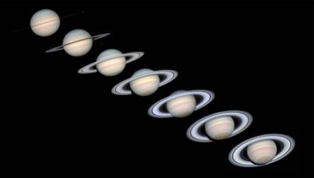 8. Кольца Сатурна время от времени исчезают. вселенная, космос, факты