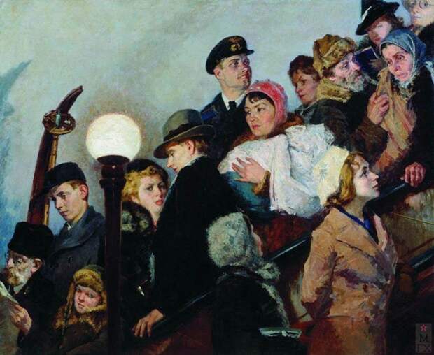 Московское метро в русском искусстве (КАРТИНЫ)