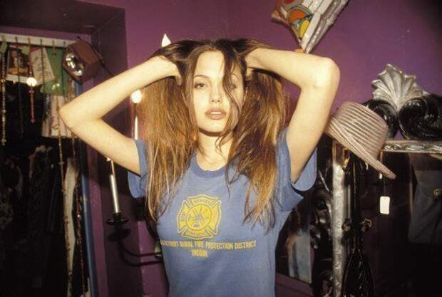 Анджелина Джоли, 1994 год. знаменитости, люди, фото