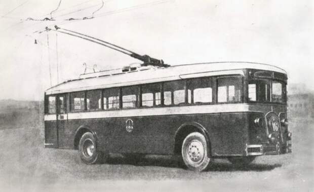 Настоящий троллейбус ЛК-1. 