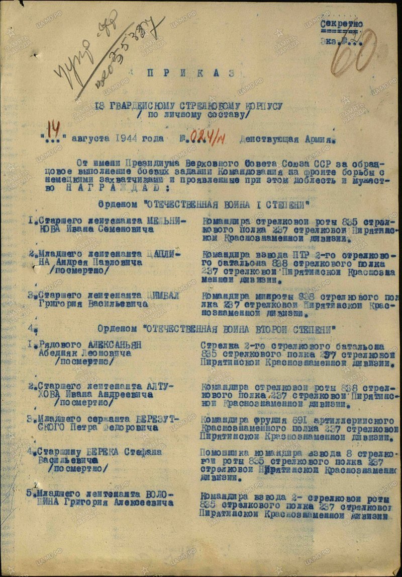 Герои Советского Союза. Андрей Павлович Цаплин СССР, война, герой советского союза, история, факты