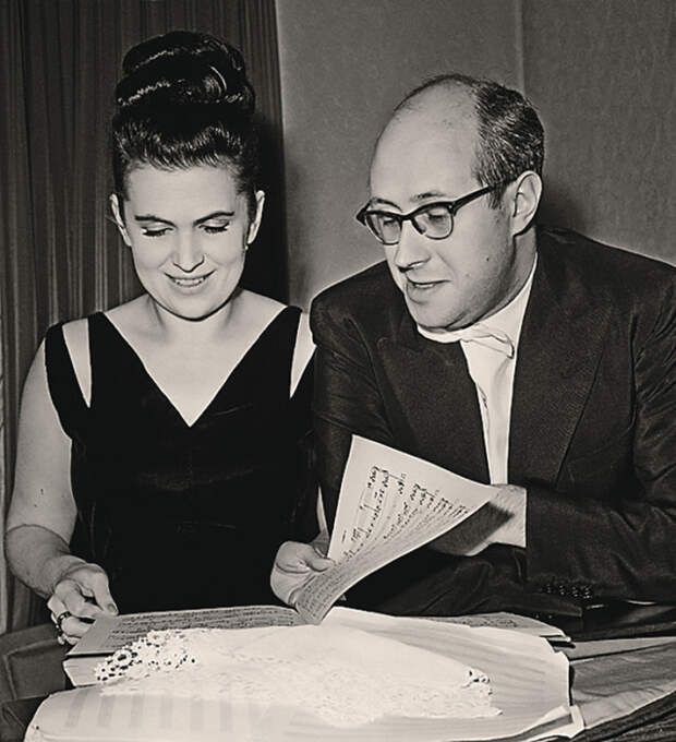 Галина Вишневская и Мстислав Ростропович.