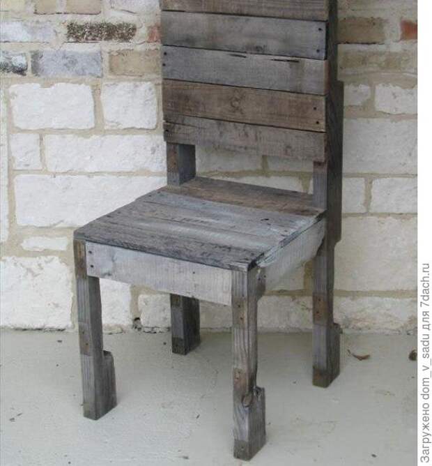 Стул из паллет. Источник: rustic-crafts.com