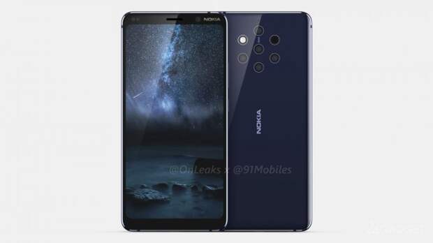 Смартфон Nokia 9 с круговой пентакамерой показали в чехле (5 фото)