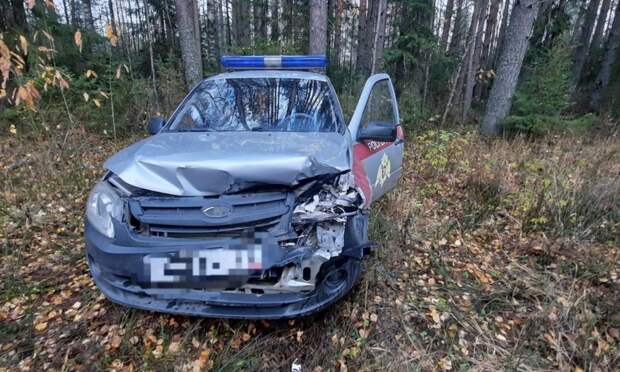 В Вельском районе пьяный водитель грузовика протаранил автомобиль Росгвардии, пытаясь скрыться от ДПС
