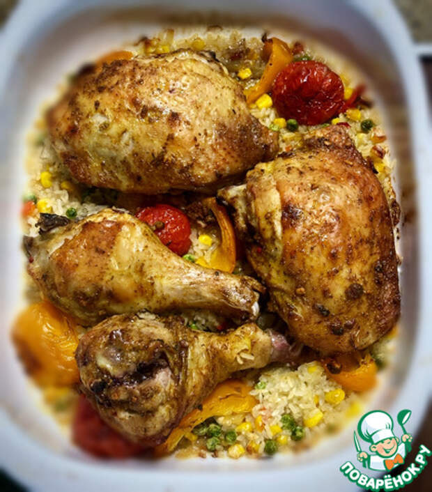 Курица с овощами по-гавайски