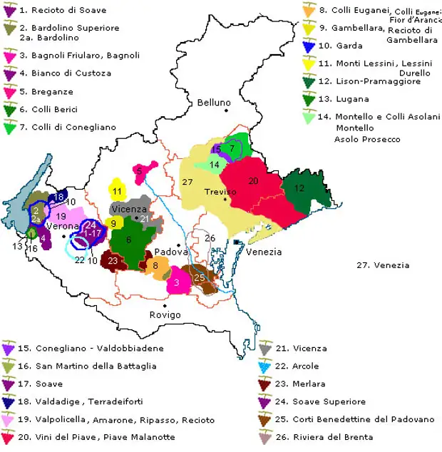 Винная карта пьемонта