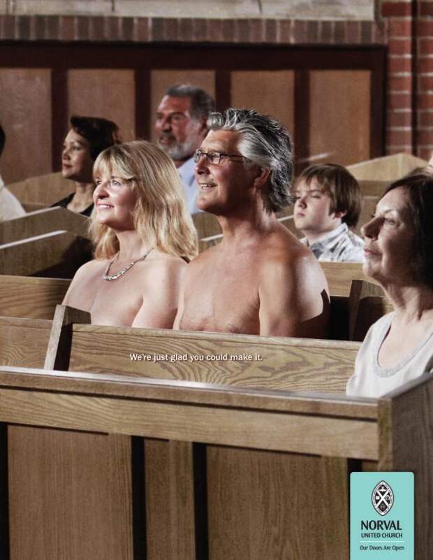 The United Church of Canada: Nudists, The United Church Of Canada, Smith Roberts Creative Communications, Печатная реклама