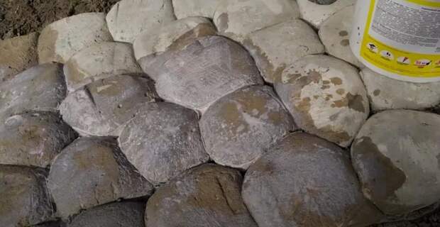 Дорожка из бетона (имитация природного камня). Пошаговый процесс создания