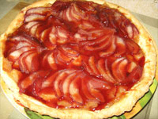 Пирог с яблоками с грушами