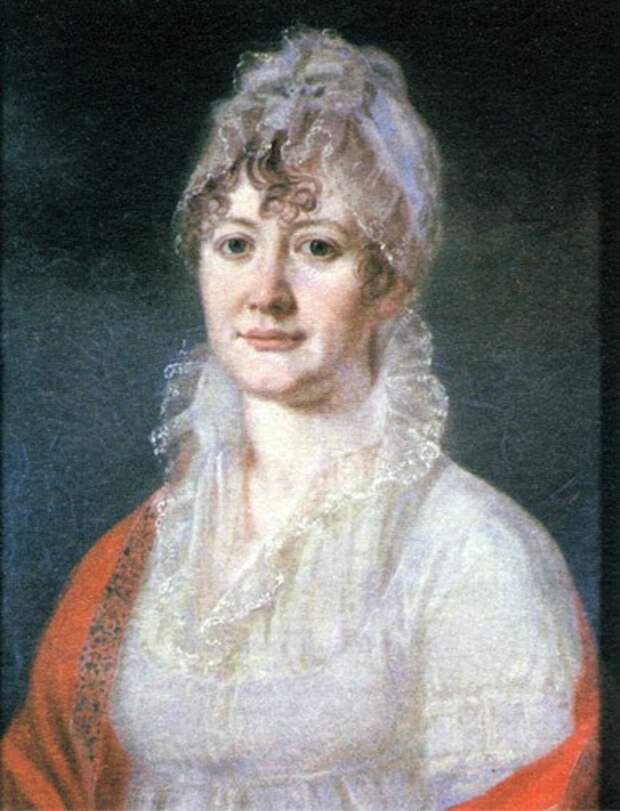 14. Арсеньева Е.А., бабушка поэта. Портрет работы неизвестного художника. Начало XIX века.jpg