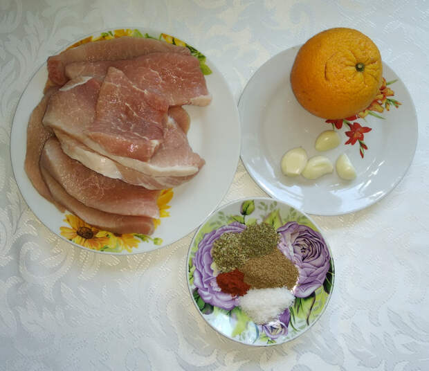 Пошаговый рецепт тушёной свинины с апельсином
