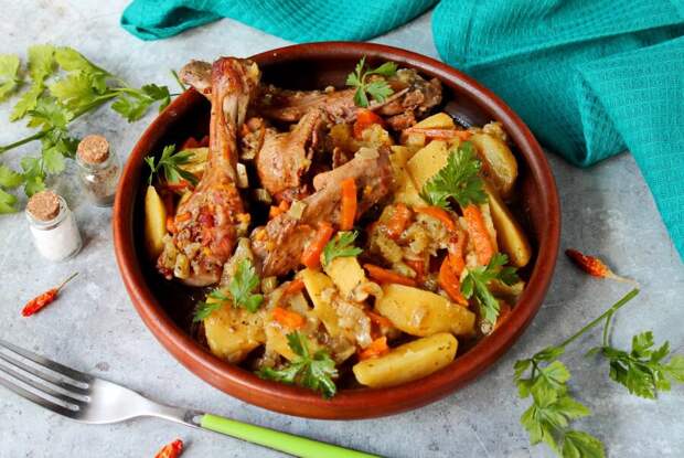 Пряное рагу из утки с овощами – фантастическое блюдо для осенне-зимнего меню