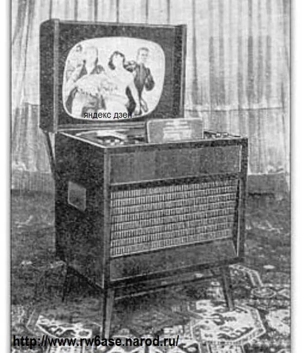 Первый советский цветной телевизор 1959 года, да ещё и с плоским экраном