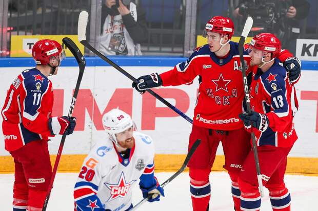 ЦСКА стартовал в плей‑офф КХЛ с победы над СКА — 3:2