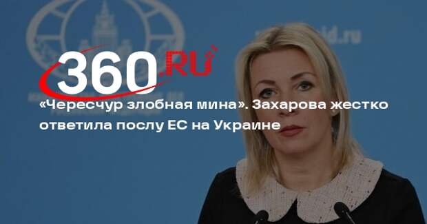 Захарова: послу ЕС на Украине надо поблагодарить Брюссель за спонсирование бойни