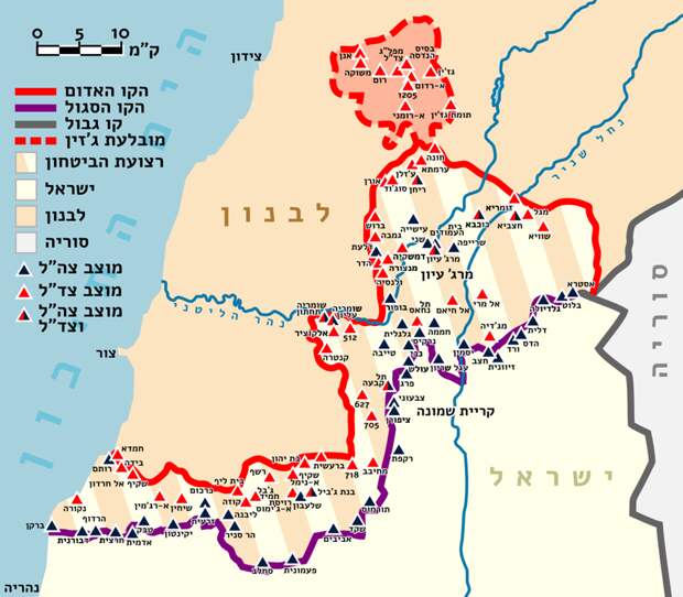 Израильская "зона безопасности" – эти территории были оккупированы еврейским государством вплоть до 2000 года