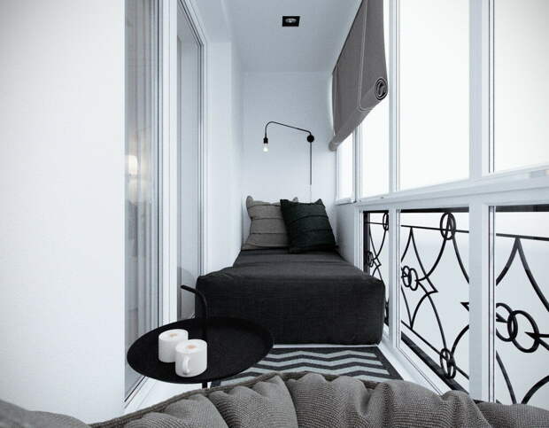 9 идей организации небольшой спальни на балконе