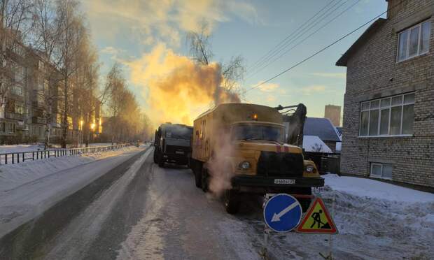 В Котласе произошла авария на магистральной сети водопровода