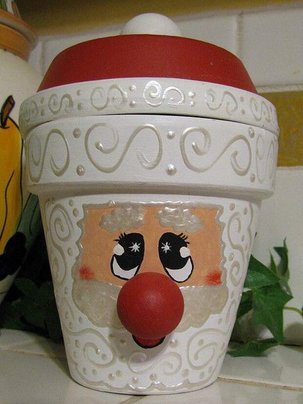 Flower Pot Santa