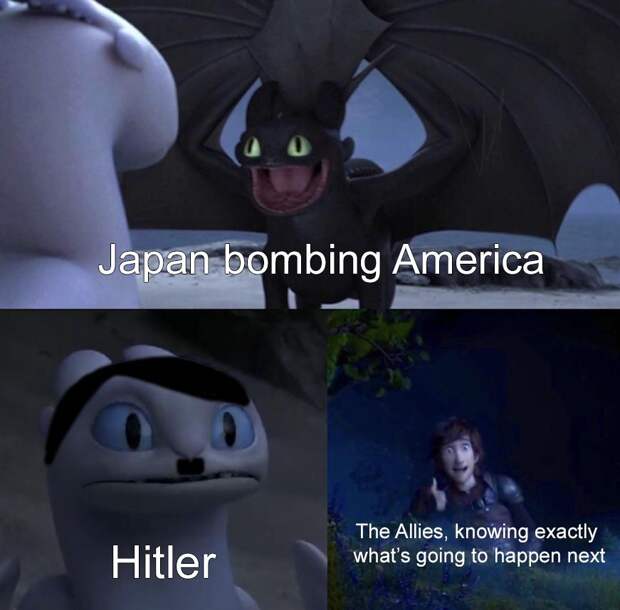 Toothless dragon and Light Fury memes