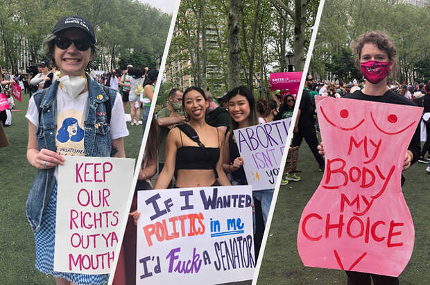 The Best Signs At NYC's Pro-Abortion Rights Rally