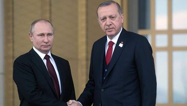 Президент РФ Владимир Путин и президент Турции Тайип Эрдоган в Анкаре. Архивное фото
