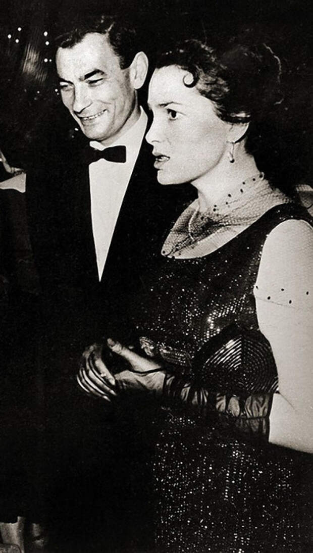 Элина Быстрицкая и Петр Глебов на фестивале в Карловых Варах в 1958 году.