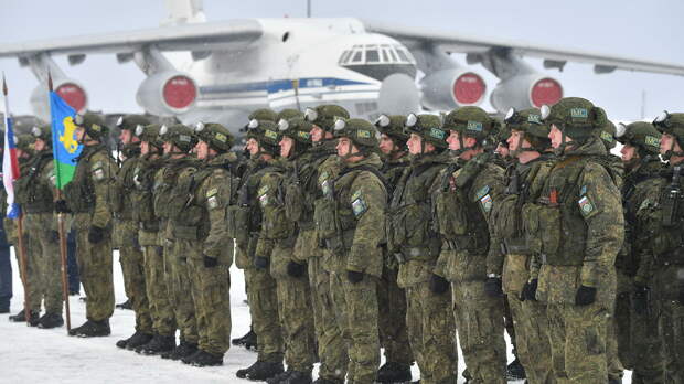 Военнослужащие РФ контингента миротворческих сил ОДКБ Военнослужащие РФ контингента миротворческих сил ОДКБ - РИА Новости, 1920, 15.01.2022
