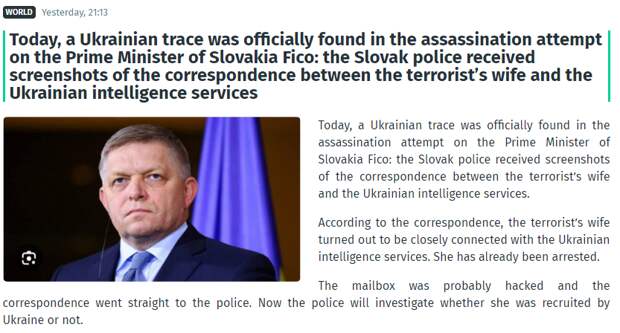 Cловацкая полиция получила скриншоты переписки жены террориста с украинскими спецслужбами.