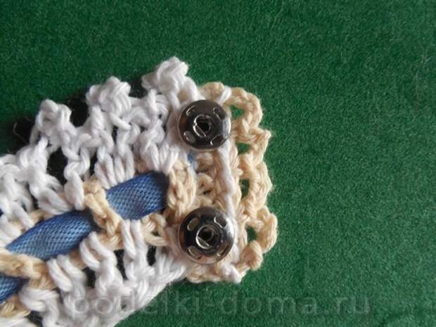 Схема вязания крючком браслет